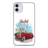 Retro (22) Desen Tam Koruma Kılıfı Renkli Apple Iphone 11 Kılıf