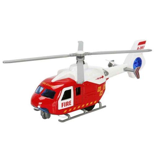 Çek Bırak Metal Helikopter 20 cm - Kırmızı