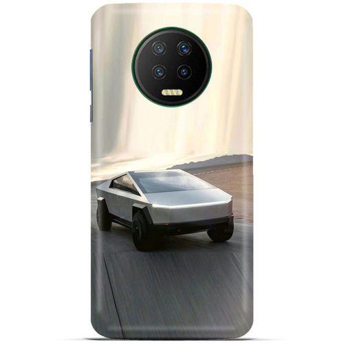 Lopard İnfinix Note 7 Uyumlu Kılıf PickUpX (17) Tasarım Kılıf Gümüş Gri