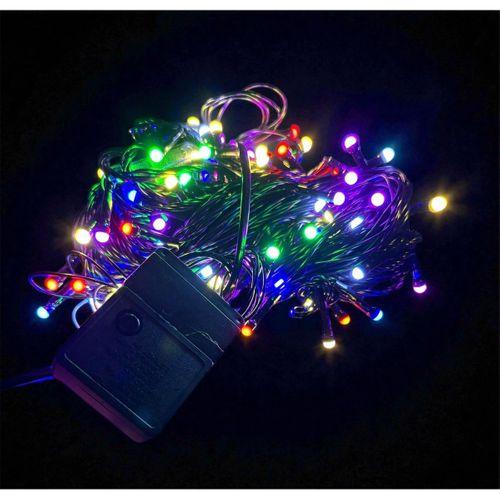 10m 100 Led Damla Uçlu RGB Işık SİYAH Kablo