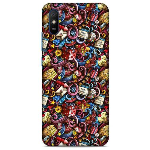 Graffitix (47) Desenli Silikon Kapak Xiaomi Redmi 9A Kılıf