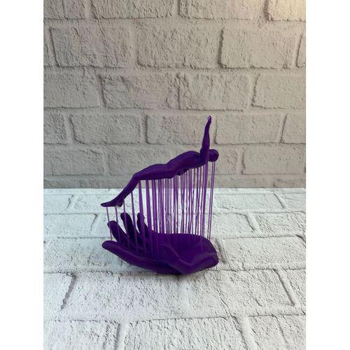 El İnsan Figürü Mor Modern Sanatsal Biblo Soyut Tasarım Salon Ve Ofis Dekoru