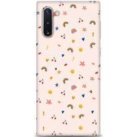 Samsung Galaxy Note 10 Kılıf HD Baskılı Kılıf - Kiraz ve Gökkuşağı + Tam Ekran Koruyucu