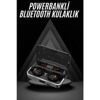 Bluetooth Kulaklık Dijital Şarj Göstergeli Powerbankli Bass Özellikli Kablosuz Kulakiçi 5.1 Mikrofonlu