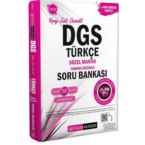 2025 DGS Türkçe Sözel Mantık Tamamı Çözümlü Soru Bankası Pegem Yayınları