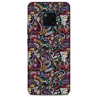 Graffitix (4) Desenli Silikon Kapak Huawei Mate 20 Pro Kılıf