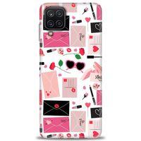 Samsung Galaxy A12 Kılıf HD Baskılı Kılıf - Je Taime + Tam Ekran Koruyucu