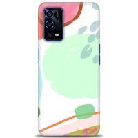 Oppo A55 Kılıf HD Baskılı Kılıf - Benekli + Tam Ekran Koruyucu