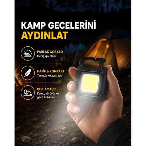 Usb Type-c Şarjlı Mini Fener – Manyetik, Katlanabilir Ve Şişe Açacaklı Tasarım Yeni Nesil