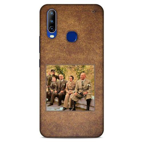 General Mobile GM 10 Kılıf Atatürk (25) Antişok Kapak Kahve Kumlar