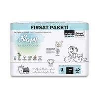 Sleepy Bio Natural Bebek Bezi Fırsat Paketi 3 Beden 42 Adet