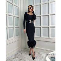 Kadın Etek Ucu Otriş Yakası Inci Detayli Midi Boy Elbise