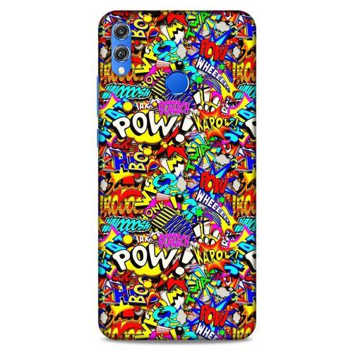 Graffitix (33) Desenli Silikon Kapak Huawei Honor 8x Kılıf