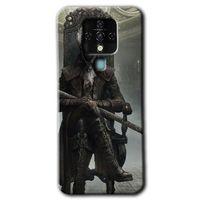 MRCİLETİSİM Tecno Camon 16 Kılıf HD Desen Baskılı Arka Kapak+Temperli Cam - Bloodborne Hunters