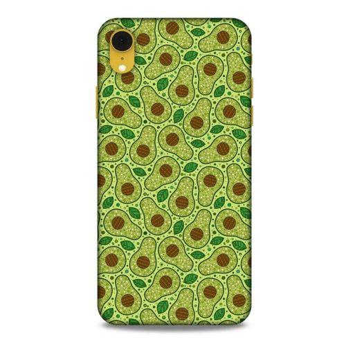 Frutix Avokado 01 Apple iPhone XR Kılıf Desenli Silikon