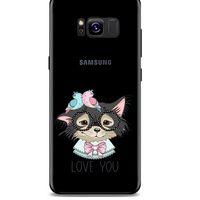 Zoologix (82) Samsung Galaxy S7 Edge Şeffaf Kılıf Silikon Desenli