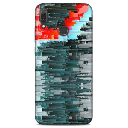 Lopard Huawei Y9 2019 Uyumlu Kılıf PiXel (19) Kılıfları Gri Yeşil
