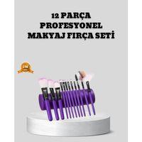 12 Parça Makyaj Fırça Seti – Profesyonel Ve Günlük Kullanıma Uygun