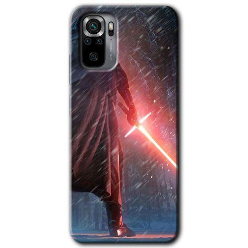 MRCİLETİSİM Xiaomi Redmi Note 10s Kılıf Kapak - Kylo Ren +Hayalet Ekran Yandan Gözükmez