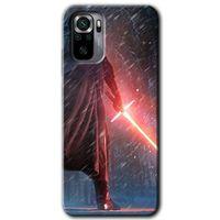MRCİLETİSİM Xiaomi Redmi Note 10s Kılıf Kapak - Kylo Ren +Hayalet Ekran Yandan Gözükmez