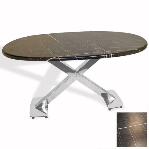Dockers İks Masa Kromnikel Oval (94x146 - Werzalit, Allzalit yada Wermodin Tabla) - Palazzo