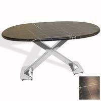 Dockers İks Masa Kromnikel Oval (94x146 - Werzalit, Allzalit yada Wermodin Tabla) - Palazzo