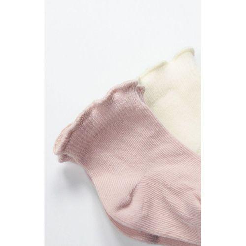 Bistyle Bistyle Overlok Style Penye Soket Çorap 2li 10153 Pudra