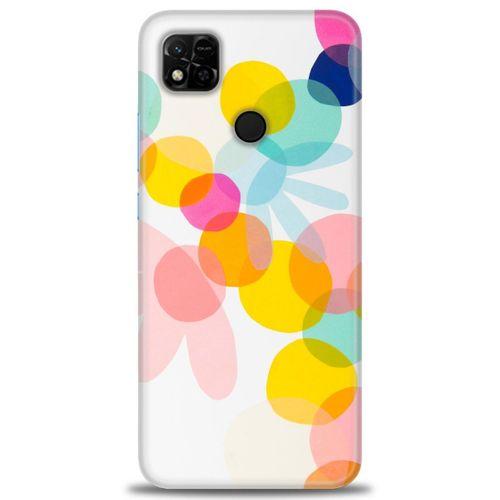 Xiaomi Redmi 10A Kılıf HD Baskılı Kılıf - Color Flowers + Tam Ekran Koruyucu