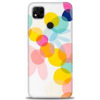 Xiaomi Redmi 10A Kılıf HD Baskılı Kılıf - Color Flowers + Tam Ekran Koruyucu