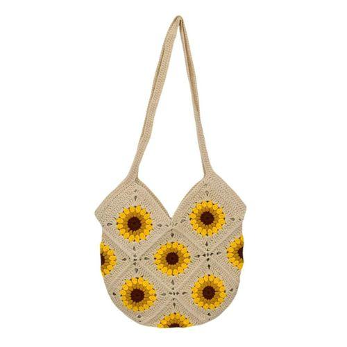 El Örgüsü Motif Desenli İçi Astarlı Omuz Çanta BGL-ST04725