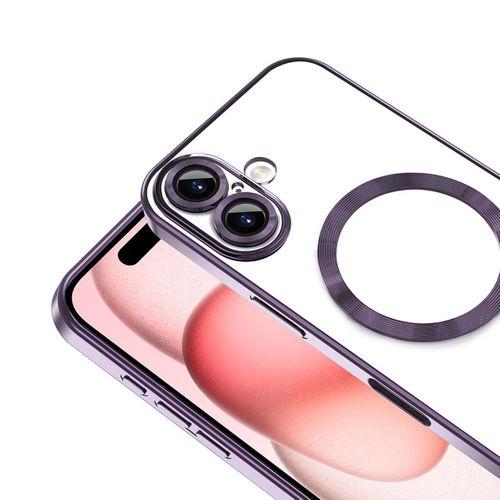 Apple iPhone 16 Plus Kılıf Kamera Korumalı M-safe Wireless Şarj Özellikli Zore Demre Kapak