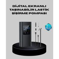 Taşınabilir 80w Kablosuz Lastik Şişirme Pompası Dijital Ekranlı
