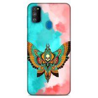 Lopard Samsung Galaxy M30s Uyumlu Kılıf Tattoo's (21) Koruyucu Kapak İskelet Kelebek
