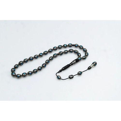 Oltu Taşı ve Mine İşlemeli Tespih