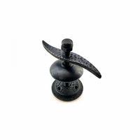 Antika Tarz Dekoratif Pirinç Pervane Panjur Stoperi - 110x110 Mm, Oksit