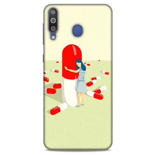 Samsung Galaxy M30 Kılıf Depresyon (19) Kılıfları Kahve Turuncu