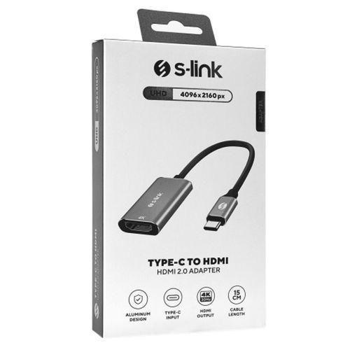 S-LINK SWV-USBC028, Type-C to HDMI Metal, Çevirici