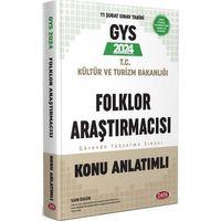 2024 GYS T.C Kültür Ve Turizm Bakanlığı Folklor Araştırmacısı Konu Anlatımlı Data Yayınları