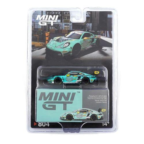 Eğitici Oyuncak Mini GT 1/64 Porsche 911 GT3 R HubAuto Racing 2023 FIA GT World Cup 70th Macau Grand Prix
