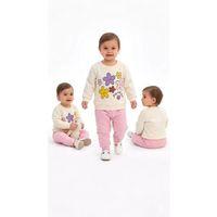 6/24 Ay Çiçek Baskılı Basic Bebek Takımı