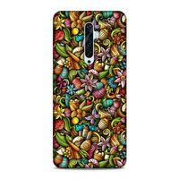 Oppo Reno 2Z Kılıf Happy Doodle Arka Kapak Silikon Koruma Full Koruyucu