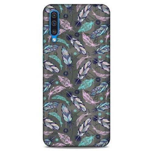 Samsung Galaxy A30s Kılıf Desenli Özel Seri Tüyler (6) Silikon Kılıf