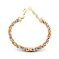 14 Ayar 3 Renkli Altın Dorika Bileklik HSM10134