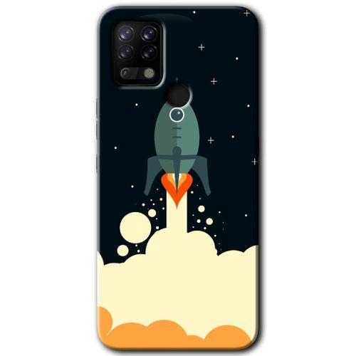 Tecno Pova HD Baskılı Kılıf + 9D Tam Ekran Koruyucu - Space Smoke