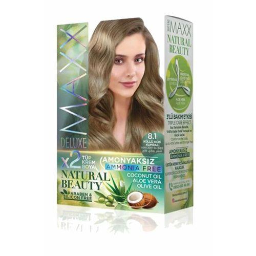 2 Paket Natural Beauty Amonyaksız Saç Boyası 8.1 Küllü Açık Kumral