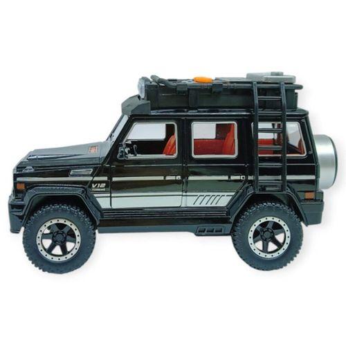 Sesli Işıklı Metal Off- Road Araba 16 cm - D700-04 - Siyah