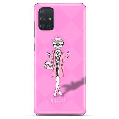 Samsung Galaxy M51 Kılıf FunnyMaX (21) Koruyucu Kapak Şeker Pembe Kedi