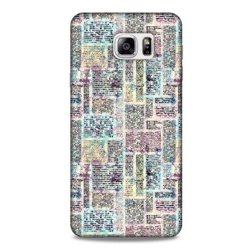 Samsung Galaxy Note 5 Kılıf Pastel Renkler (7) Telefon Kılıfı Pembe Mavi