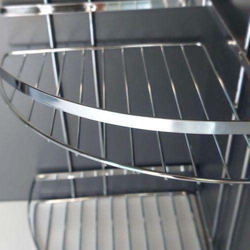 Lamalı Krom Raf 3 Katlı Banyo Düzenleyici Şampuanlık