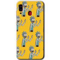 Samsung Galaxy A30 Kılıf Baskılı Kapak - Rick Felsefesi +Tam Kaplayan Mat Seramik